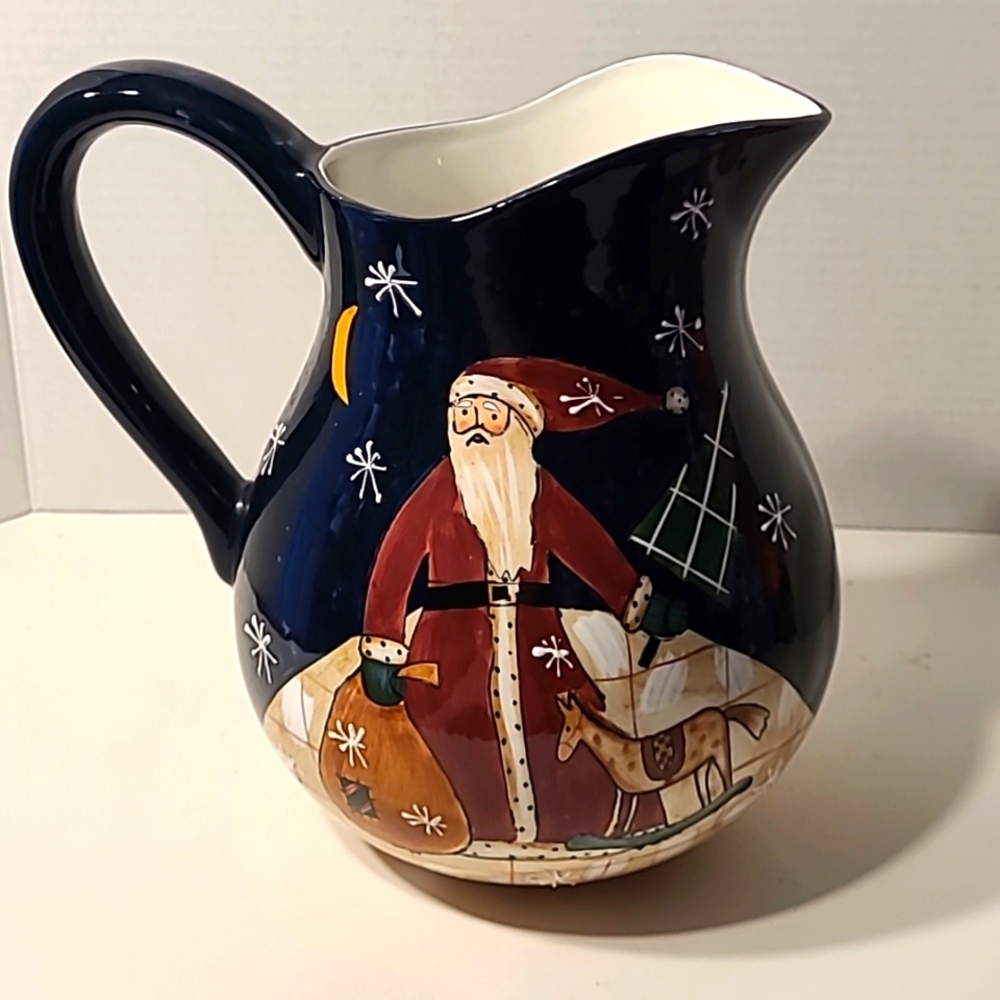 Certified International, Susan Winget large pitcher.